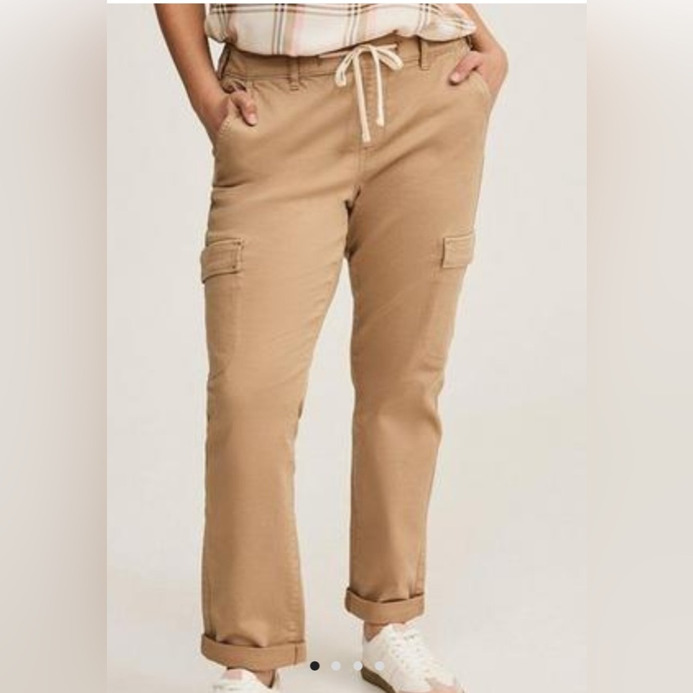Tan Cargo Pants straight leg